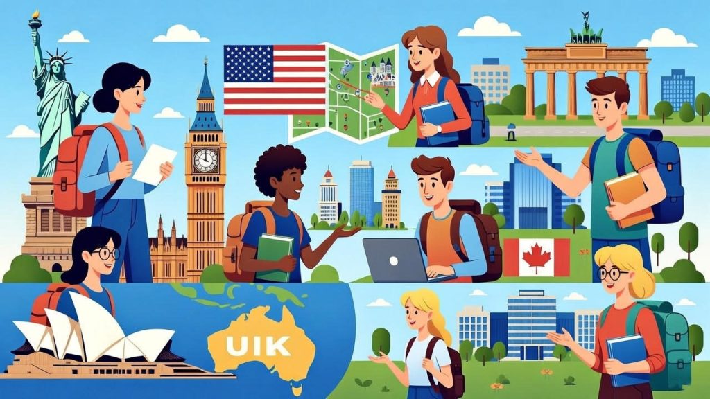 Students celebrate study abroad scholarships.