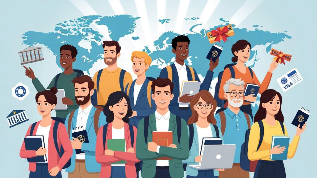 Students achieving global dreams.